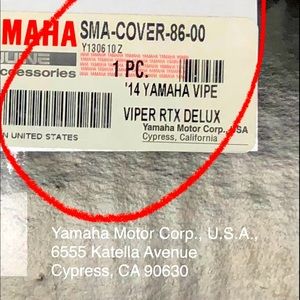 Brand New Yamaha Snow Mobile Covers